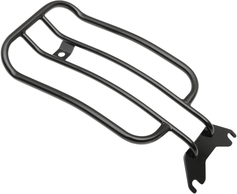 Motherwell - Luggage Rack - Gloss Black - Softail - 7" Solo Luggage Rack - MWL-175-09-GB