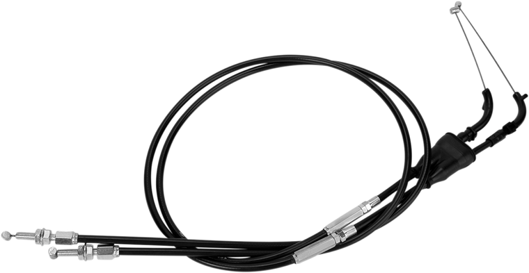 Motion Pro - Throttle Cable - Push/Pull - Kawasaki - Black Vinyl Throttle Cable - 03-0358
