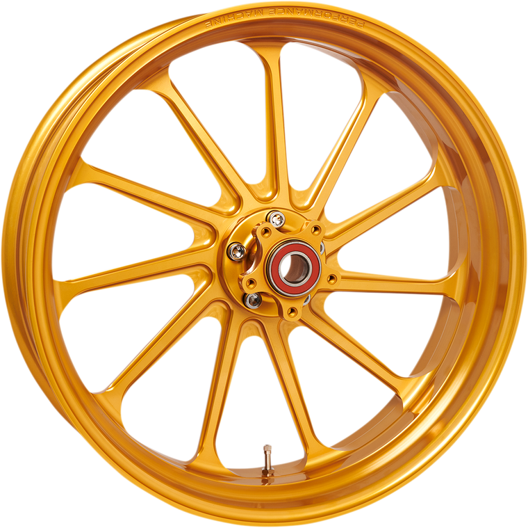 Performance Machine - Wheel - Assault - Dual Disc - Front - Gold Ops - 21"x3.50" - Without ABS - Assault Wheel - 12027106SLAJAPG