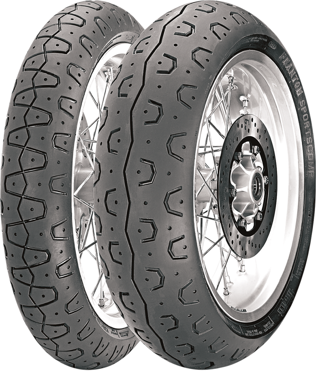 Pirelli - Tire - Phantom Sportscomp - Front - 100/90-18 - 65H - Phantom Sportscomp Tire  Front - 3131000