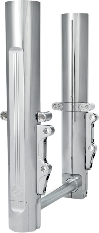 Performance Machine - Lower Fork Leg Kit - Dual Disc - Chrome - '14-'20 FL - Fork Leg Kit for Stock or PM Calipers  Chrome - 0208-2096-CH Performance Machine - Lower Fork Leg Kit - Dual Disc - Chrome - '14-'20 FL - Fork Leg Kit for Stock or PM Calipers  Chrome - 0208-2096-CH