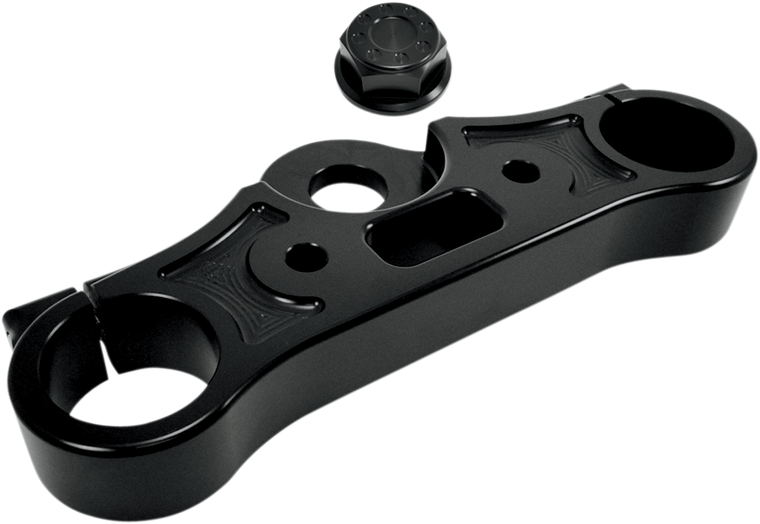 Joker Machine - Upper Triple Tree - Black Anodized - '08-'17 FXD - Upper Triple Tree - 10-330B