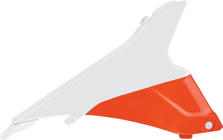 Polisport - Airbox Cover -  OEM White/Orange - KTM - Air Box Covers - 8455100001