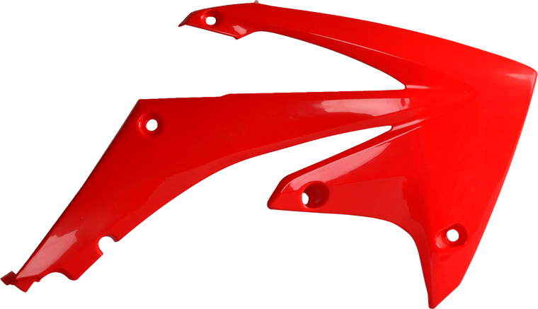 Polisport - Radiator Cover - OEM Red - CRF 250R/450R - Radiator Covers For Honda - 8412700001