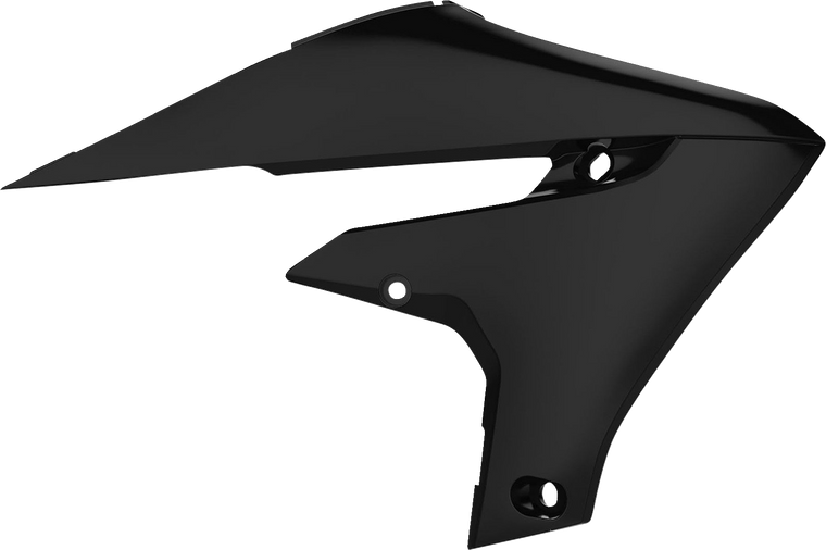 Polisport - Radiator Cover - Black - YZ 450F - Radiator Covers For Yamaha - 8415100003