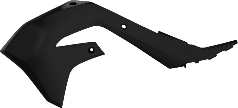 Polisport - Radiator Cover - Black - KX 450F - Radiator Covers For Kawasaki - 8423400003