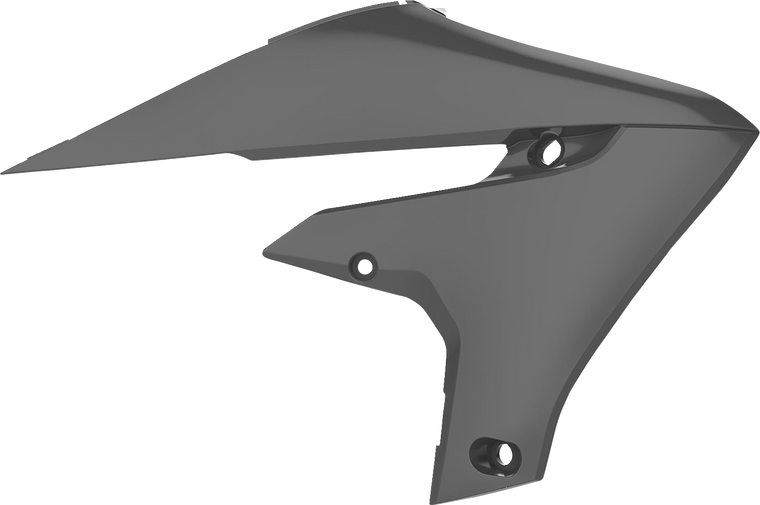 Polisport - Radiator Cover - Gray - YZ 450F - Radiator Covers For Yamaha - 8415100006