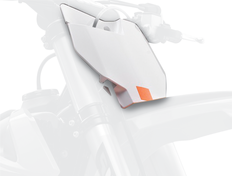 Polisport - Number Plate - White - KTM SX/SXF - Front Number Plate - 8666400008