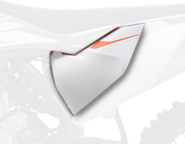 Polisport - Airbox Cover - White - Air Box Covers - 8422300008