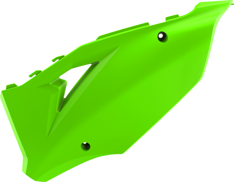 Polisport - Side Panels - '20 KX 450 Restyle - Lime Green - KX125/250/450 - Side Panels For Kawasaki - 8425900004