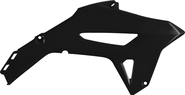 Polisport - Radiator Cover - Black - CRF 450R - Radiator Covers For Honda - 8474900003