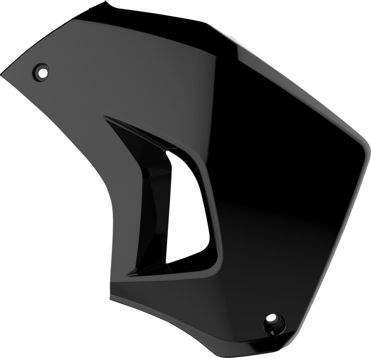 Polisport - Radiator Cover - Right - Black - KLR 650 - Radiator Covers For Kawasaki - 8420200001