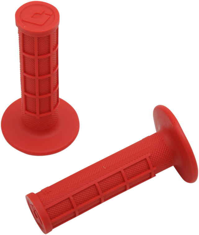 Odi - Grips - Ruffian - Half Waffle - Red - Ruffian MX Half Waffle Single-Ply Grip - H01RFR