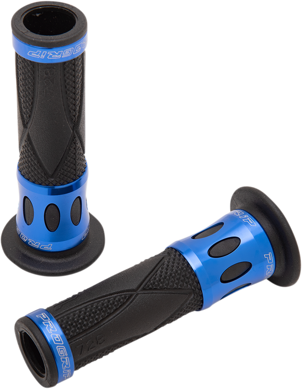 Pro Grip - Grips - 728 - Open Ends - Blue - 728 Superbike Grips - PA0728OECRBL Pro Grip - Grips - 728 - Open Ends - Blue - 728 Superbike Grips - PA0728OECRBL