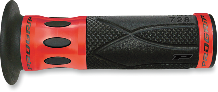 Pro Grip - Grips - 728 - Open Ends - Red - 728 Superbike Grips - 728RDOE