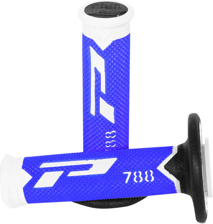 Pro Grip - Grips - 788 - White/Blue/Black - Cross Triple Density 788 Grips - PA078800WBN