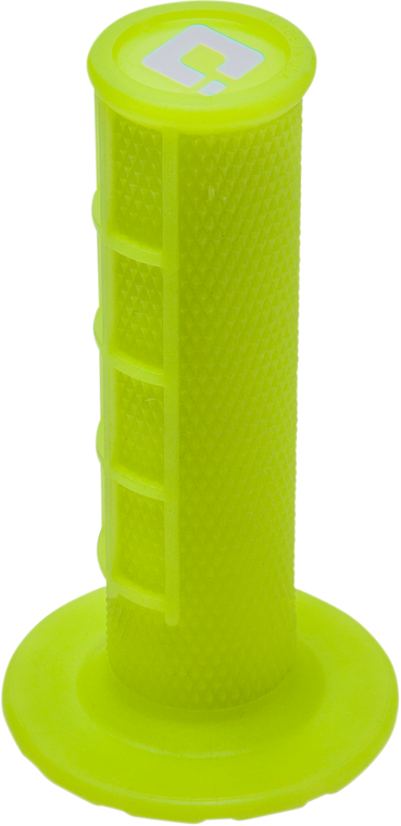 Odi - Grips - MX - Half Waffle - Fluorescent Yellow - V2 Waffle Lock-On Grips - H36HWY