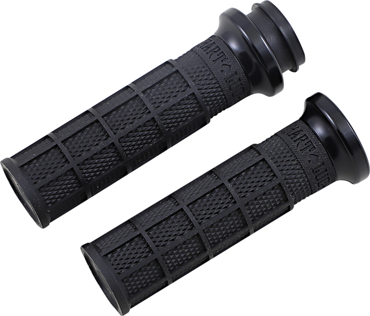 Odi - Grips - Hart Luck - Cable - Black/Black - Harley Hart-Luck Signature V-Twin Lock-On Grips - V31HCW-BB-B