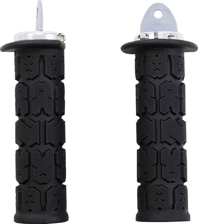 Odi - Grips - Rogue - ATV/PWC - Black/Silver - Rogue ATV/PWC Grips - J33RGB-S