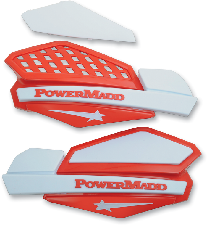 Powermadd - Handguards - Red/White - Star Series Handguards - 34222 Powermadd - Handguards - Red/White - Star Series Handguards - 34222