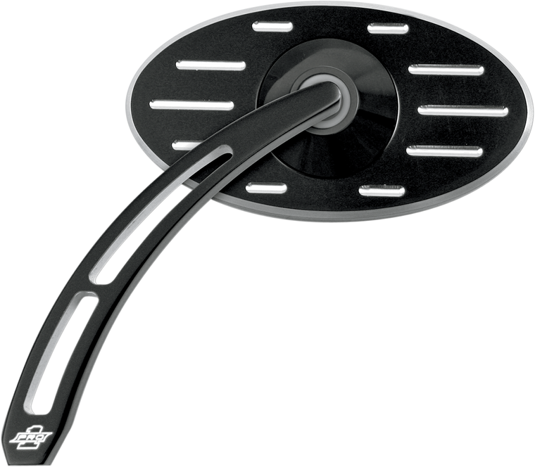 Pro-One Performance - Mirror - Black - Left - Billet Aluminum Mirrors with Clear Glass  Pro Street - 102630B
