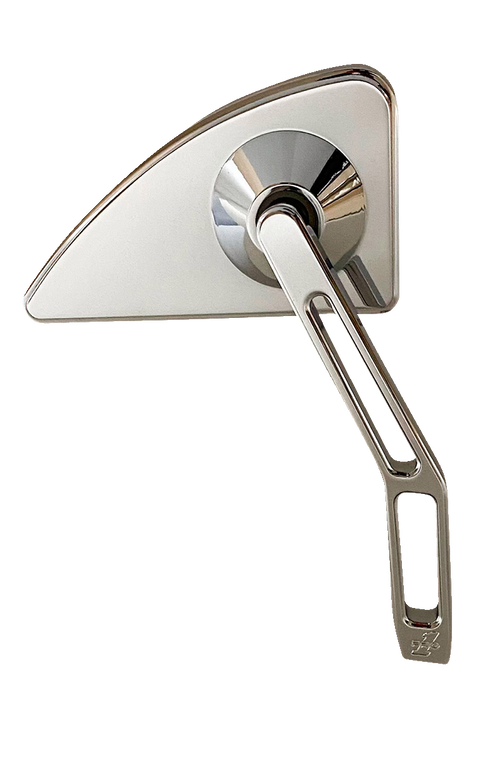 Pro-One Performance - Mirror - Mini w/V2 Cut-Out Stem - Chrome - Right - Mini Mirror w/V2 Cut-Out Stem - 102130