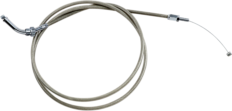 Motion Pro - Throttle Cable - Push - VTX18 - Stainless Steel - Armor Coat Stainless Steel Throttle/Idle Cable for Cruisers - 62-0418