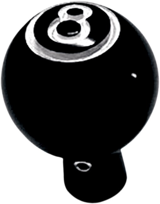 Joker Machine - Choke Knob - Eight Ball - Black - Billet Choke Cable Knob  Eight Ball - 21582