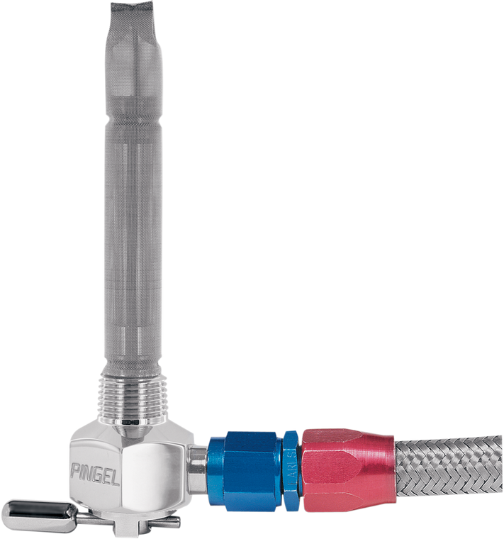 Pingel - Fuel Valve - Chrome-Plated - 6AN - 3/8" NPT - Power-Flo -6AN Fuel Valve - 6231-CH