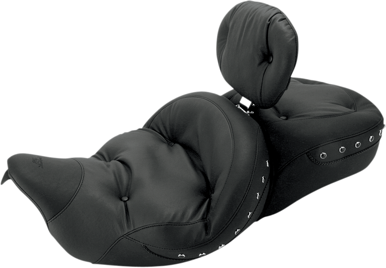 Mustang - Super Touring Regal Seat - Black Studded - Driver Backrest - Super Touring 2-Up Vinyl Seat - 79609