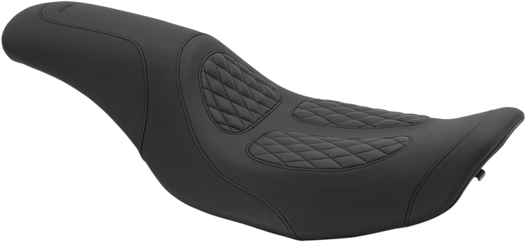 Mustang - Fastback Perewitz Seat - FLHR '97-'07 - Dave Perewitz Signature Series Fastback 2-Up Seat - 76980