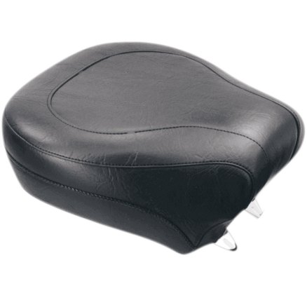 Mustang - Wide Rear Seat - Smooth - Black - Softail '84-'99 - Wide Rear Seat - 75764