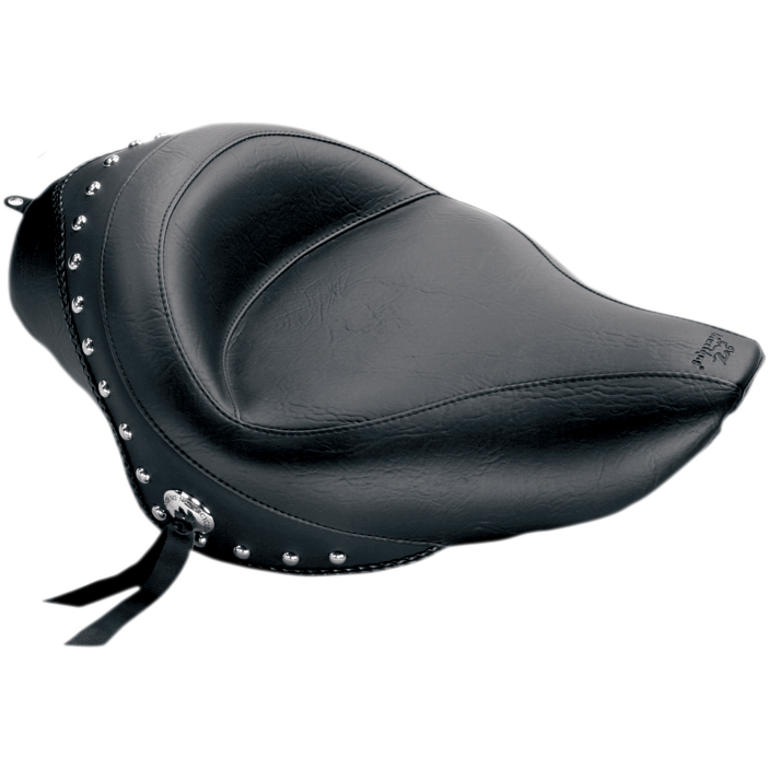 Mustang - Wide Studded Solo Seat - XL '04-'21 - Wide Vintage Solo Seat - 76151