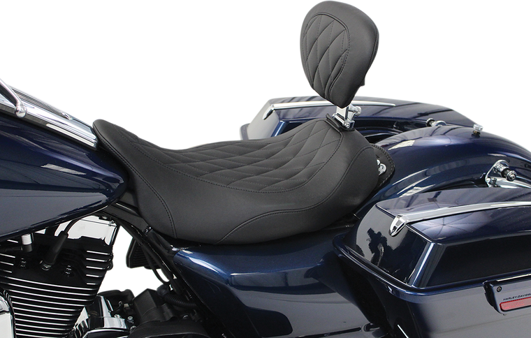 Mustang - Wide Tripper Solo Seat - With Removable Driver Backrest - '08+ - Wide Tripper Solo Seat With Removable Driver Backrest - 79725 Mustang - Wide Tripper Solo Seat - With Removable Driver Backrest - '08+ - Wide Tripper Solo Seat With Removable Driver Backrest - 79725