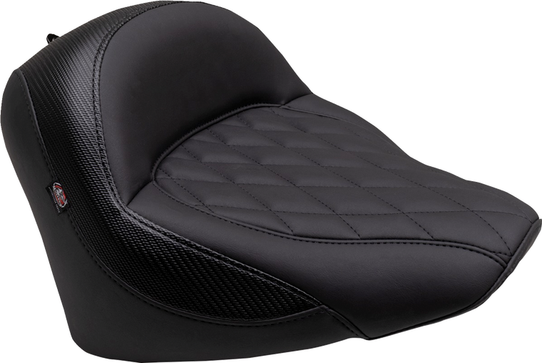 Mustang - Solo Touring Seat - w/o Driver Backrest - Black - Diamond Stitch - Chief '22-'23 - Standard Touring Solo Seat - 88203 Mustang - Solo Touring Seat - w/o Driver Backrest - Black - Diamond Stitch - Chief '22-'23 - Standard Touring Solo Seat - 88203