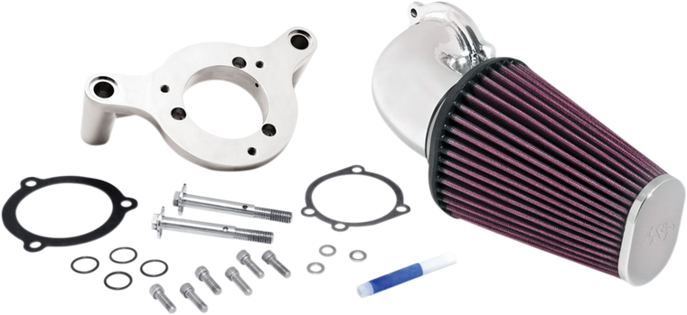 K & N - Intake Kit - Chrome - Exempt Aircharger & Performance Intake System - 57-1125P