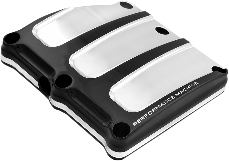 Performance Machine - Transmission Cover - Platinum Cut - Scallop - Transmission Top Cover - 0203-2018-BMP
