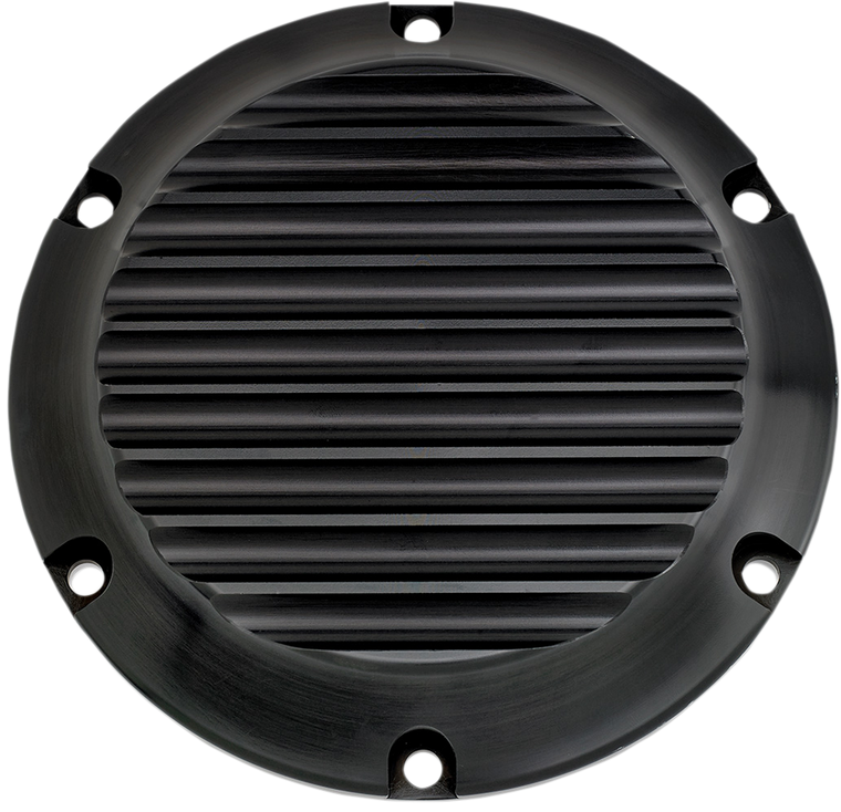 Joker Machine - Derby Cover - Black - Finned - Billet Derby Cover - 10-690-1