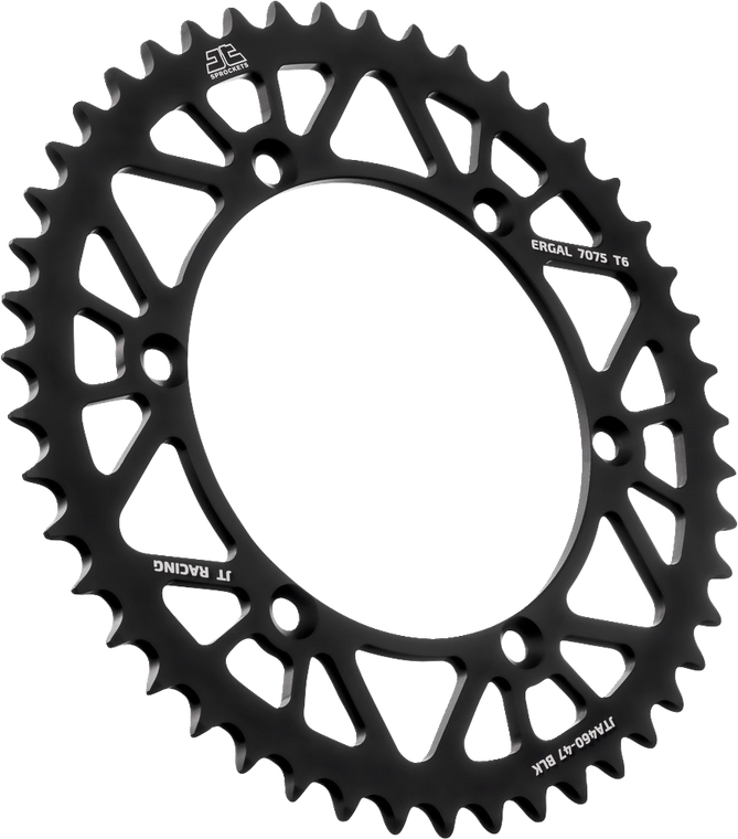 Jt Sprockets - Rear Sprocket - Black - 47 Tooth - Kawasaki - Rear Sprocket - JTA460.47BLK Jt Sprockets - Rear Sprocket - Black - 47 Tooth - Kawasaki - Rear Sprocket - JTA460.47BLK