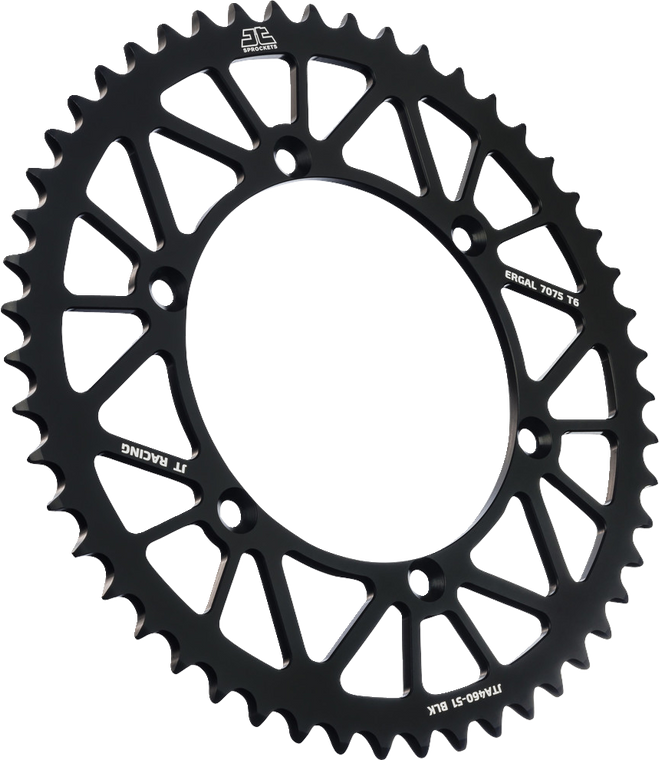 Jt Sprockets - Rear Sprocket - Black - 51 Tooth - Kawasaki - Rear Sprocket - JTA460.51BLK