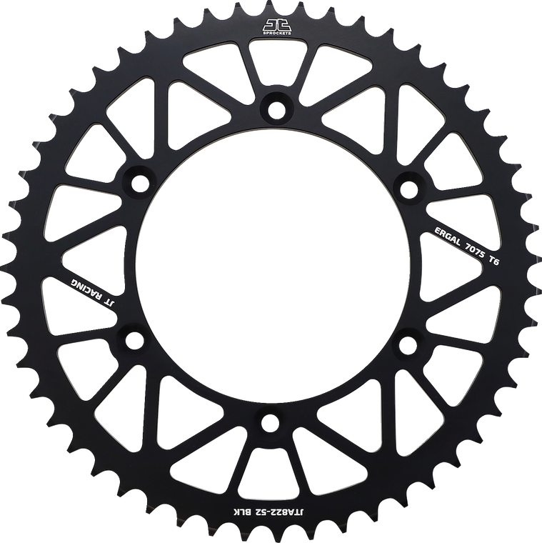 Jt Sprockets - Rear Sprocket - Black - 52 Tooth - Rear Sprocket - JTA822.52BLK