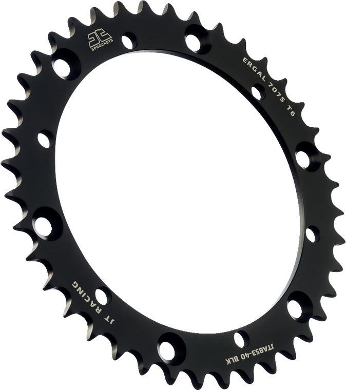 Jt Sprockets - Rear Sprocket - Black - 40 Tooth - Yamaha - RaceLite Aluminum Rear Sprocket - JTA853.40BLK