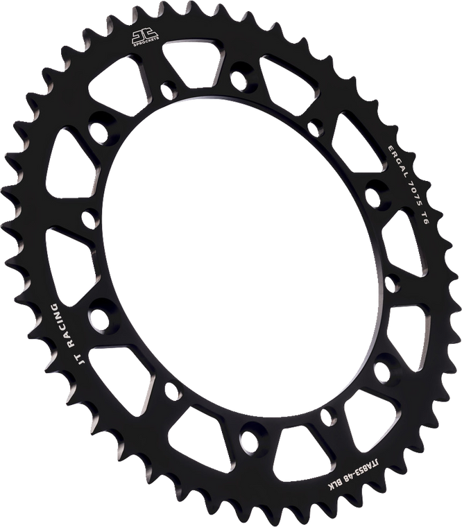Jt Sprockets - Rear Sprocket - Black - 48 Tooth - Yamaha - RaceLite Aluminum Rear Sprocket - JTA853.48BLK
