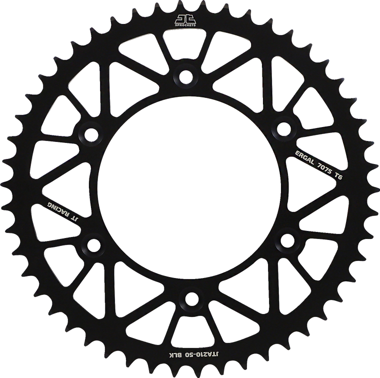 Jt Sprockets - Rear Sprocket - Honda - Black - 50 Tooth - Rear Sprocket - JTA210.50BLK