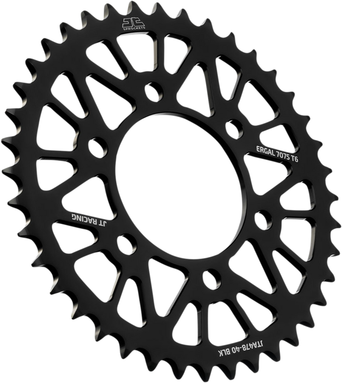 Jt Sprockets - Rear Sprocket - Kawasaki - Black - 40-Tooth - RaceLite Aluminum Rear Sprocket - JTA478.40BLK