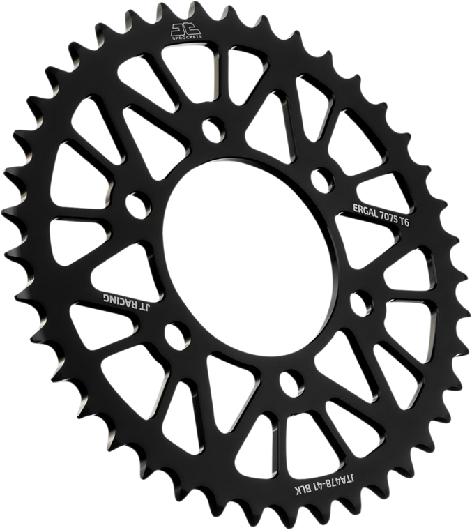 Jt Sprockets - Rear Sprocket - Kawasaki - Black - 41-Tooth - RaceLite Aluminum Rear Sprocket - JTA478.41BLK