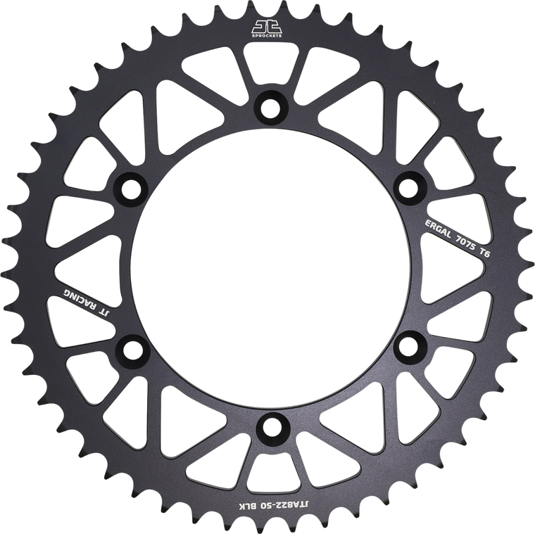 Jt Sprockets - Rear Sprocket - 520 - Black - 50 Tooth - Rear Sprocket - JTA822.50BLK