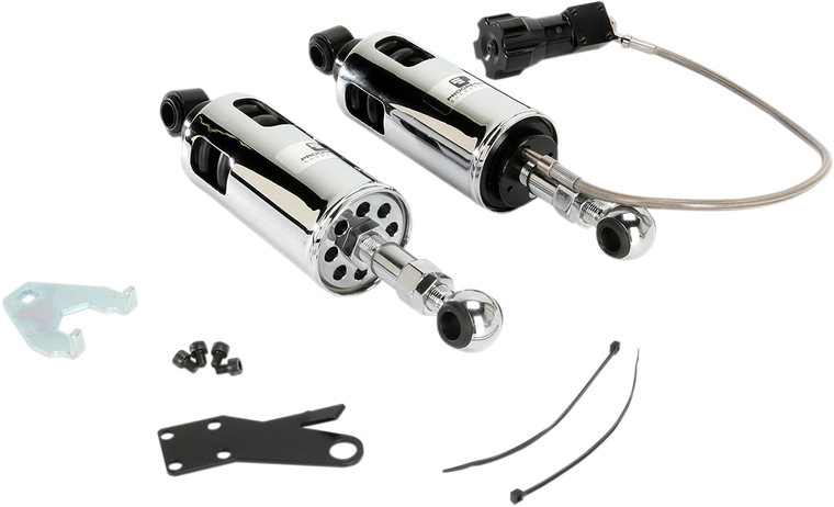 Progressive Suspension - 422 Series Shocks with Rap - Chrome - Standard - 422 Series Shocks with Remote Adjustable Preload - 422-4103C