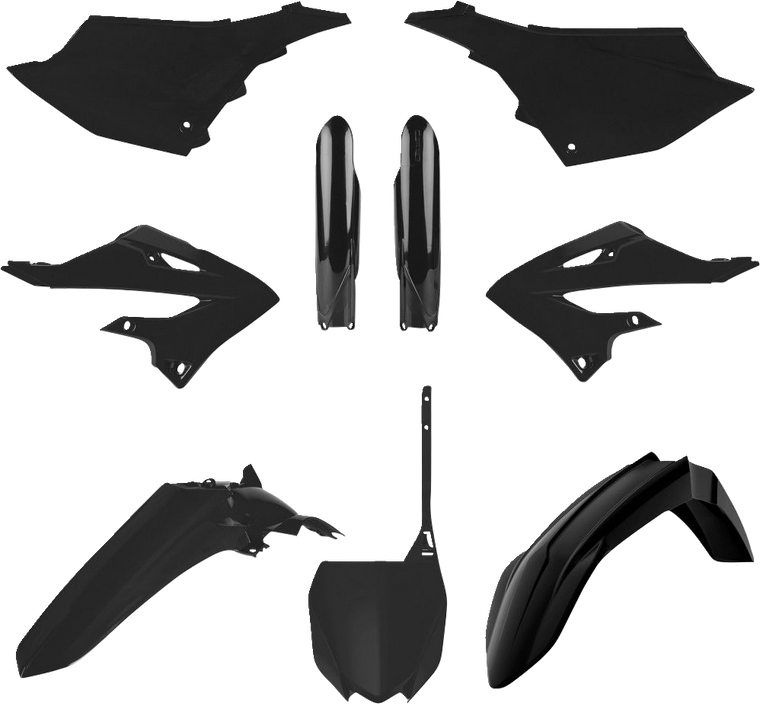 Polisport - Complete Body Kit - Black - YZ 125/250 - Body Kit For Yamaha - 91129