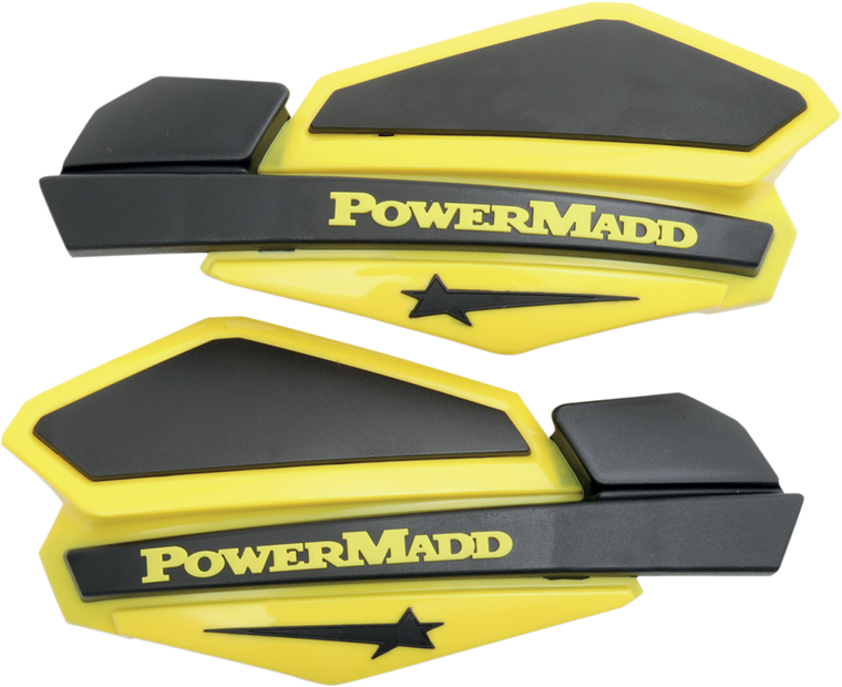 Powermadd - Handguards - Suzuki Yellow/Black - Star Series Handguards - 34206